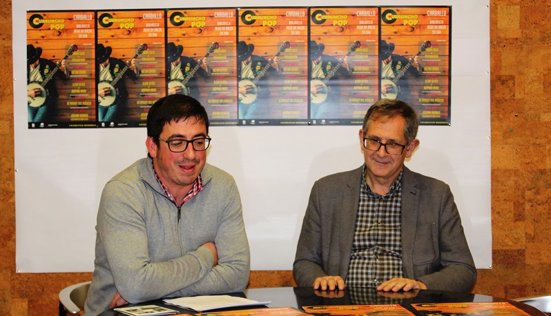 Marcos Trigo e Evencio Ferrero, na presentacin do Curruncho Pop