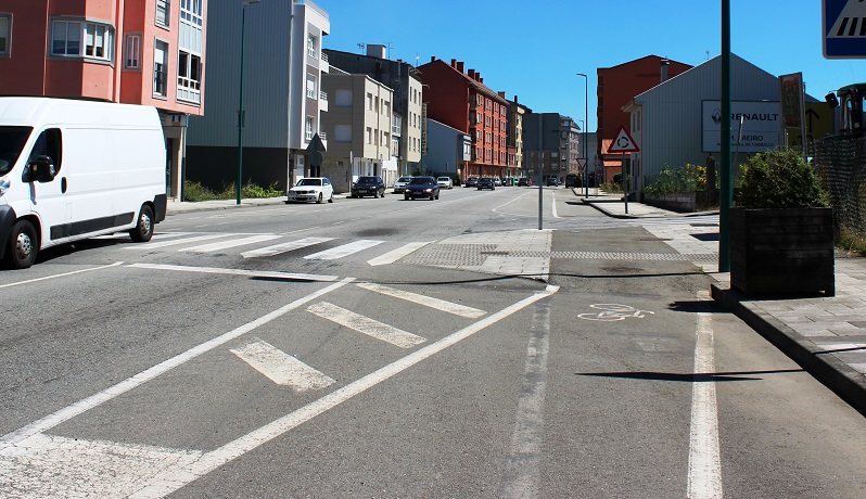 O carril bici da Avenida de Malpica conectarase co da estrada de Razo