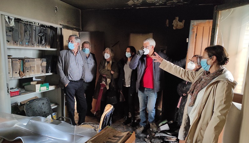 O lume deixou a sede de Vieiro nun estado inhabitable