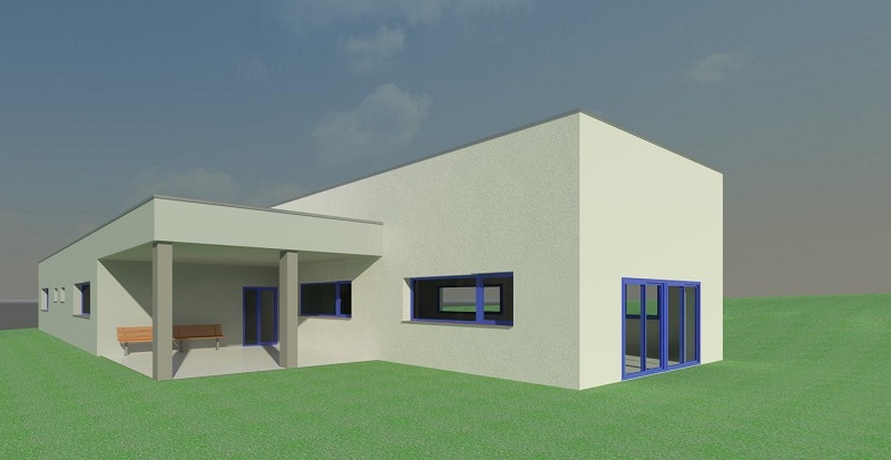 Recreación en 3D do edificio Recreación en 3D do edificio