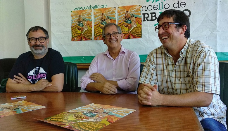 Xabier Graña, Evencio Ferrero e Marcos Trigo presentaron o cartel do festival Xabier Graña, Evencio Ferrero e Marcos Trigo presentaron o cartel do festival